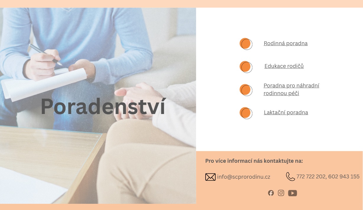 Rodinná poradna Žatec, Podbořany, Most, Kněževes, Rakovník